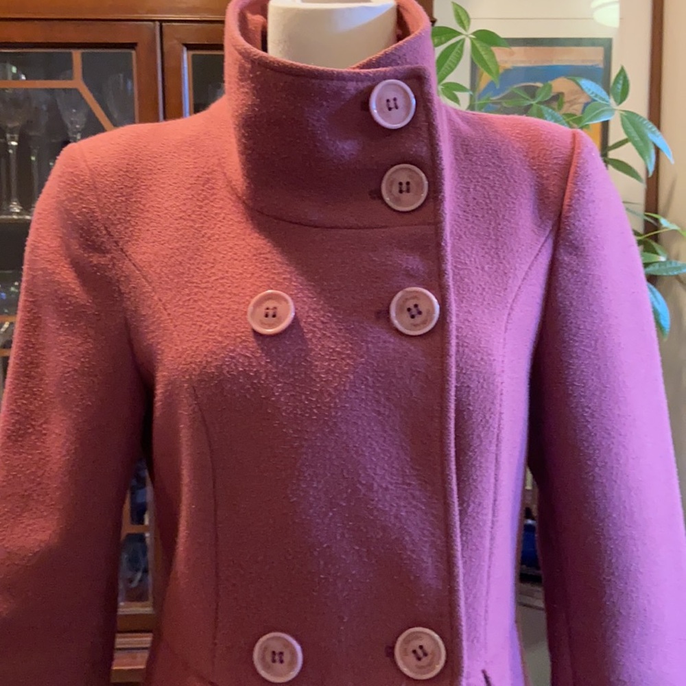 Gorgeous Italian pink pea coat